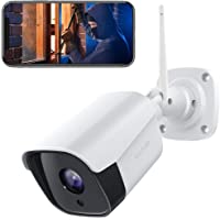 【2021 actualizado】 Victure FHD 1080P Caja Metálica Cámara IP de Vigilancia WiFi Exterior con Detección de Sonido y…